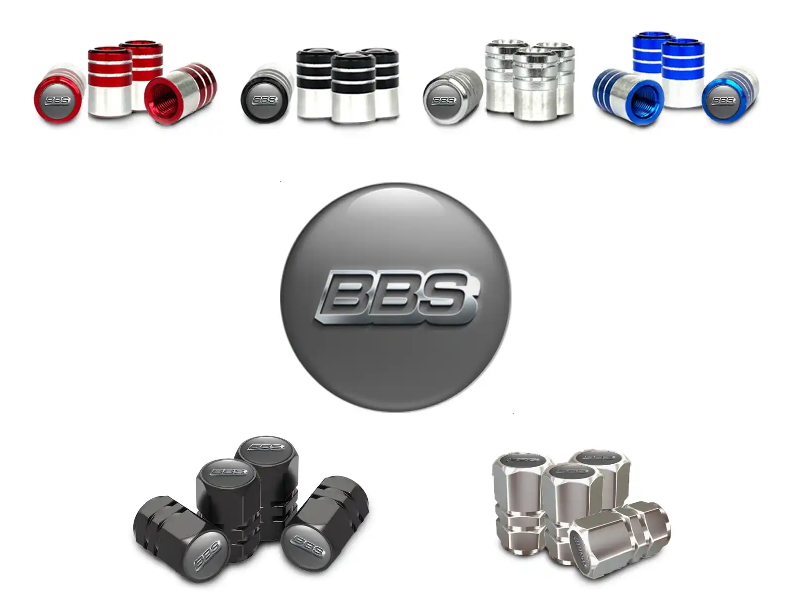 BBS Tapones De Válvula SUV Brillante